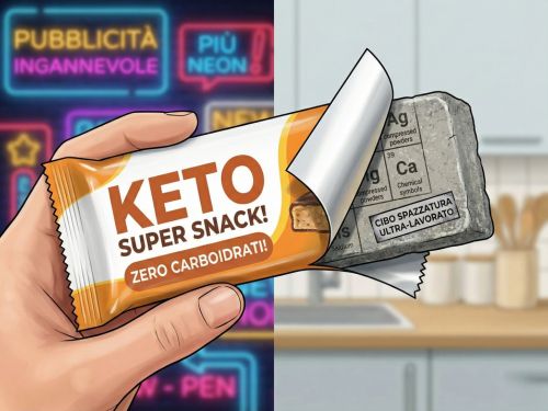 Questa immagine è il gancio perfetto. Utilizza l'Elaborazione Pre-attentiva per creare un immediato shock visivo. Il cervello riconosce il valore dell'auto di lusso e la repulsione per il cibo spazzatura, e l'atto di unirli genera una dissonanza cognitiva che ferma lo scroll. Il messaggio è chiaro in meno di un secondo: stai danneggiando una macchina preziosa.